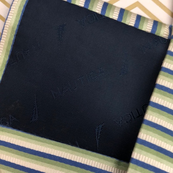 Náutica green and blue tie - Picture 2 of 4